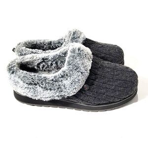 Cozy Black and Gray Women's Slippers